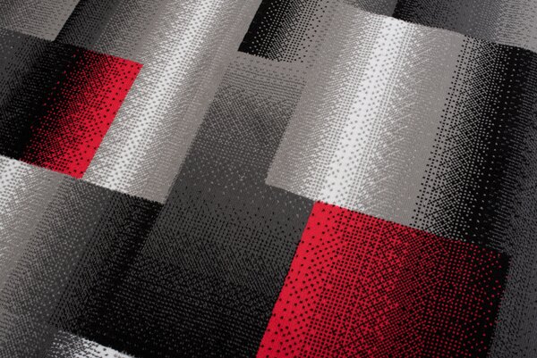 Makro Abra Kusový koberec moderní MAYA Z904E šedý červený Rozměr: 120x170 cm