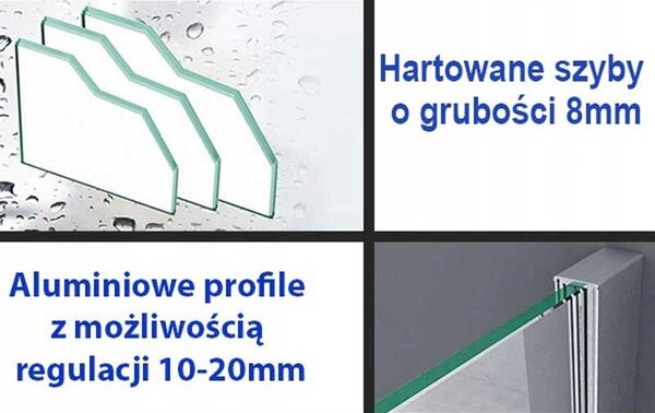 BPS-koupelny Obdélníkový sprchový kout ZES KZ203B 110x80 chrom/transparent - bez vaničky