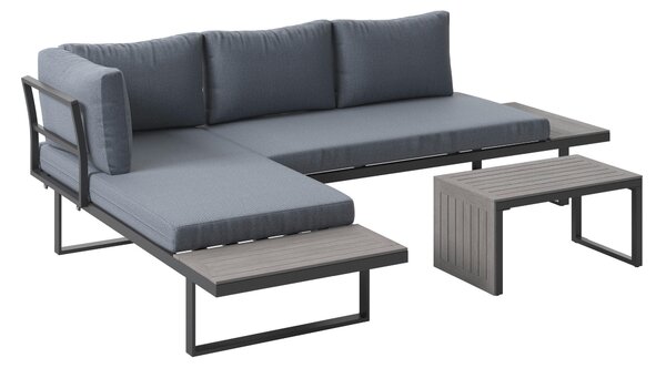 TERASOVÁ SEDACÍ SOUPRAVA kov, plast, textil Ambia Garden