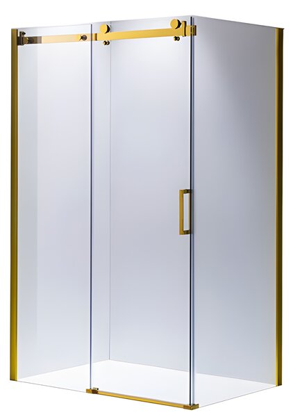 BPS-koupelny Obdélníkový sprchový kout KZ202C GL 120x90 zlatý/transparent - bez vaničky