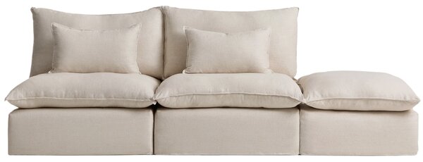 Kave Home Béžová pohovka Anarela 310 cm s odnímatelným potahem