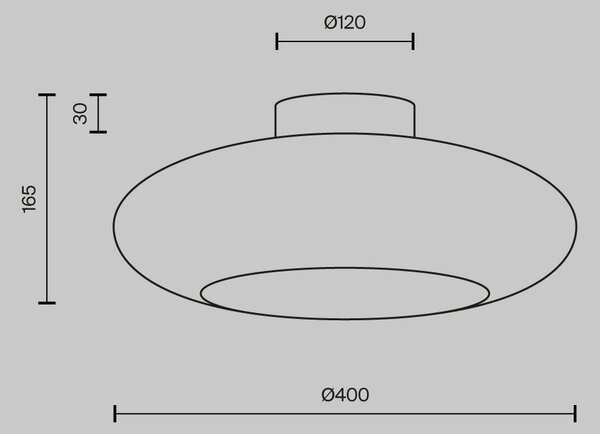 Stropní svítidlo Aros 3000K 12W MOD507CL-L12CK - MAYTONI
