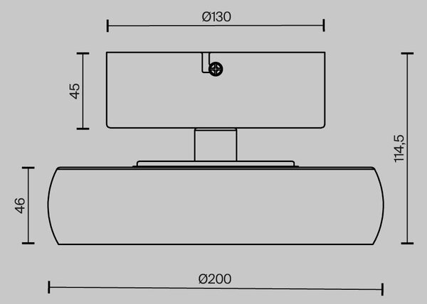 Stropní svítidlo Float 3000K 13W MOD498CL-L13BK1 - MAYTONI