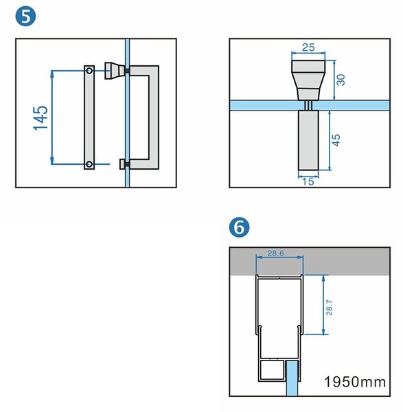 BPS-koupelny Obdélníkový sprchový kout KZ06C BL 110x80 černá/transparent - bez vaničky