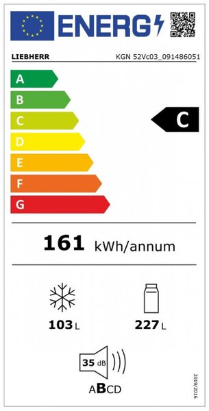 Lednice LIEBHERR KGN 52Vc03+ 10 let plná záruka po registraci
