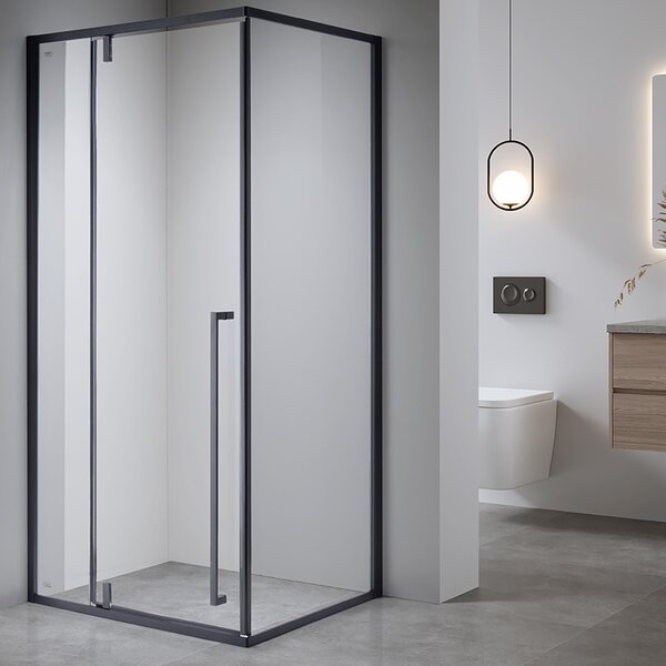BPS-koupelny Obdélníkový sprchový kout BS12A 100x80 černá/transparent - bez vaničky