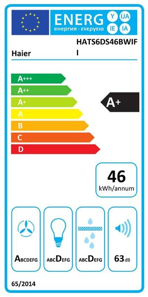 Digestoř Haier HATS6DS46BWIFI + 5 let záruka po registraci