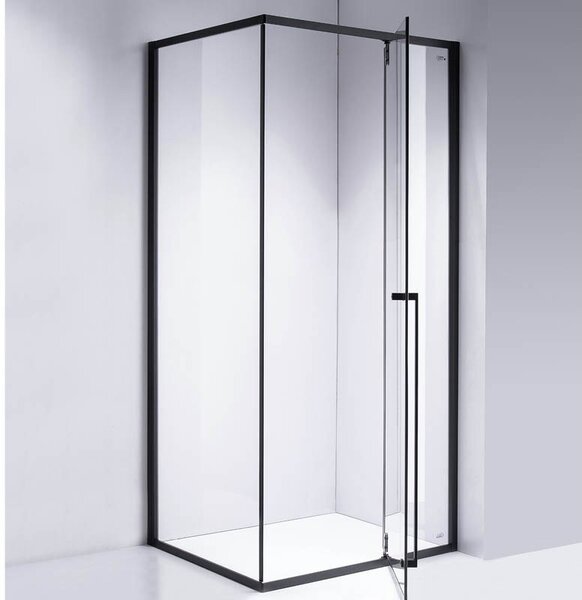 BPS-koupelny Obdélníkový sprchový kout BS16AS 100x90 černá/transparent - bez vaničky