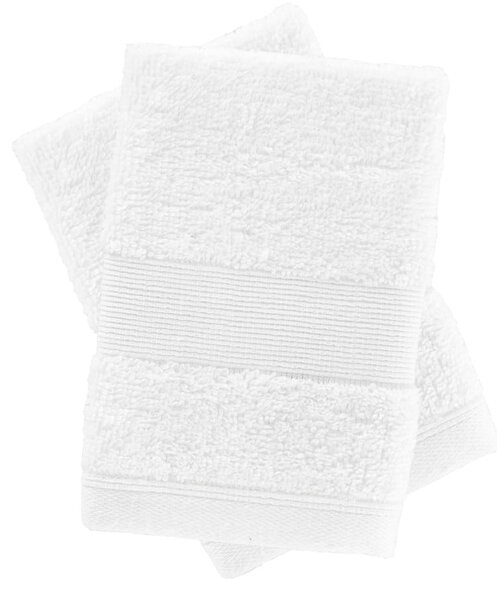 Bílé froté bavlněné ručníky v sadě 2 ks 30x30 cm Anti-Bacterial – Catherine Lansfield