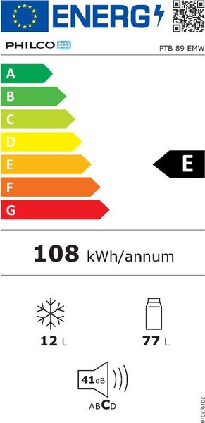 Chladnička Philco PTB 89 EMW + bezplatný servis 36 měsíců