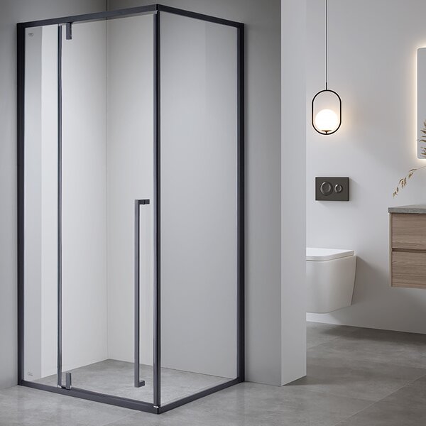 BPS-koupelny Obdélníkový sprchový kout BS16AS 100x90 černá/transparent - bez vaničky