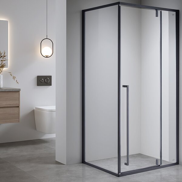 BPS-koupelny Obdélníkový sprchový kout BS16AS 100x90 černá/transparent - bez vaničky