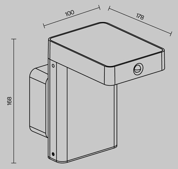 Solární svítidlo Nordis 3000K 2W IP 65 O140WL-L2BK - MAYTONI