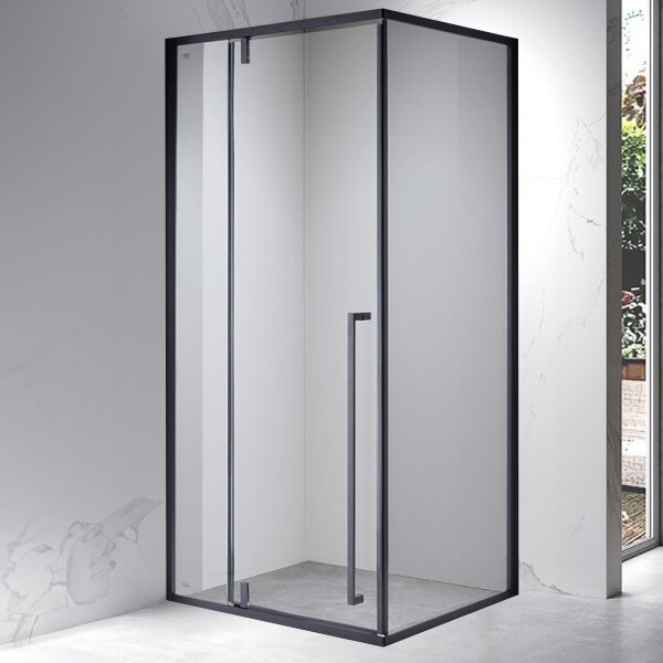 BPS-koupelny Obdélníkový sprchový kout BS16AS 100x90 černá/transparent - bez vaničky