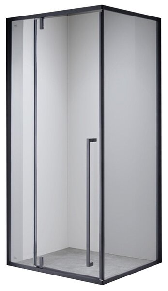 BPS-koupelny Obdélníkový sprchový kout BS12B 110x80 černá/transparent - bez vaničky