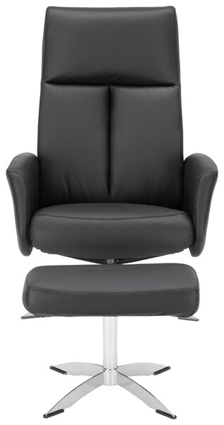 RELAXAČNÍ KŘESLO, kůže, černá Welnova - Relaxační křesla
