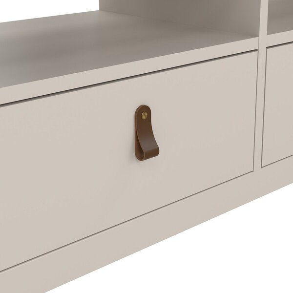Šedobéžový TV stolek 151x54x38 cm Madrid – Tvilum