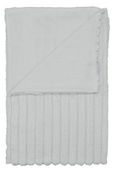 Bílá deka z mikroplyše 130x170 cm Cosy Ribbed – Catherine Lansfield