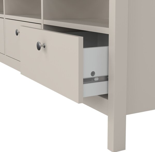 Šedobéžový TV stolek 151x54x38 cm Madrid – Tvilum