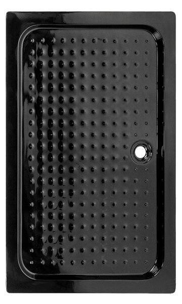BPS-koupelny Obdélníkový sprchový kout KZ202C 120x90 chrom/transparent + vanička SXL04C BL černá