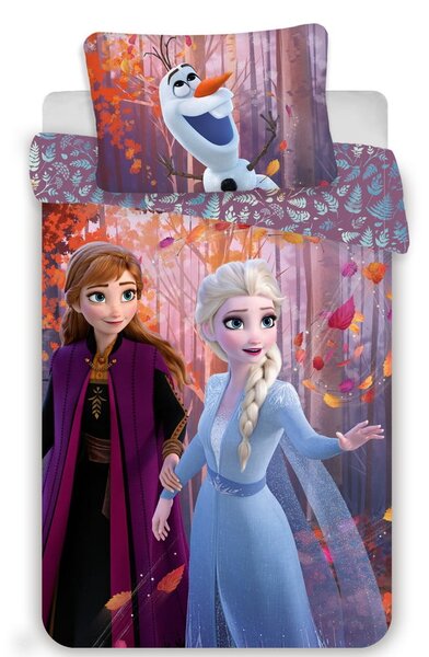 Bavlněné dětské povlečení na jednolůžko 140x200 cm Frozen "Sister Purple" – Jerry Fabrics