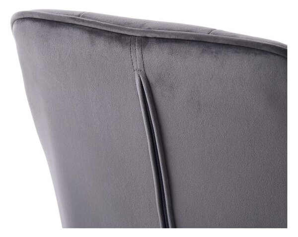 Šedá čalouněná jídelní křesla v sadě 2 ks s područkami Nolan Square – Unique Furniture