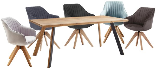 JÍDELNÍ STŮL, divoký dub, barvy dubu, 180/90/75 cm Linea Natura