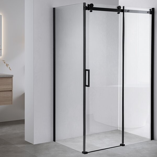 BPS-koupelny Obdélníkový sprchový kout ZES BS15B 110x80 černá/transparent - bez vaničky