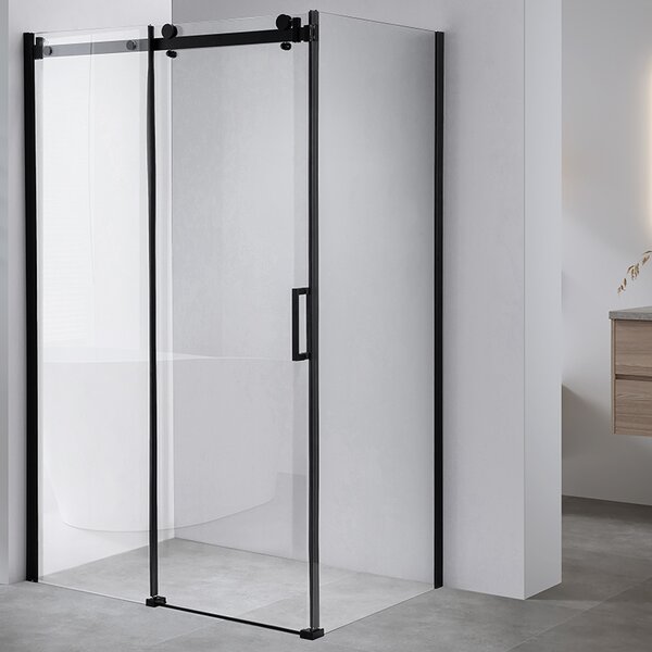 BPS-koupelny Obdélníkový sprchový kout ZES BS15B 110x80 černá/transparent - bez vaničky