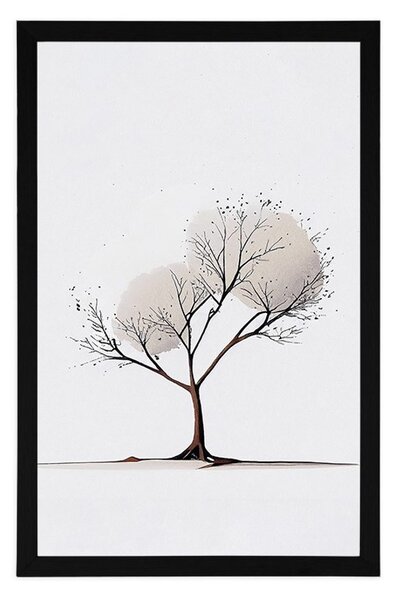 Plakát minimalistický strom bez listí