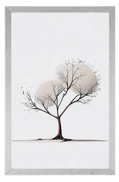 Plakát minimalistický strom bez listí
