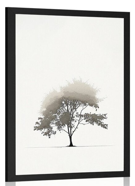 Plakát minimalistický listnatý strom