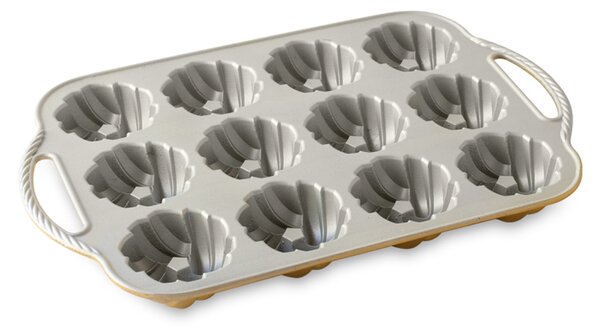 Forma na 12 báboviček Anniversary 75th Propletené zlatá 0,85 l, NORDIC WARE 95377