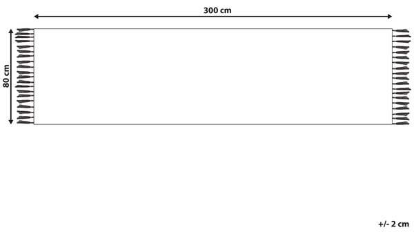 Koberec HATIS Pestrá 80 x 300 cm Bavlna Kelim