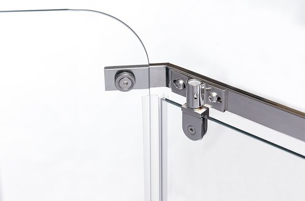 BPS-koupelny Pětiúhelníkový sprchový kout KZ91A 80x80 chrom/transparent - bez vaničky