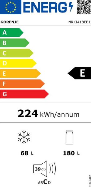 Vestavná chladnička Gorenje NRKI418EE1 (E)