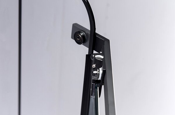 BPS-koupelny Pětiúhelníkový sprchový kout BS06B 90x90 černá/transparent - bez vaničky