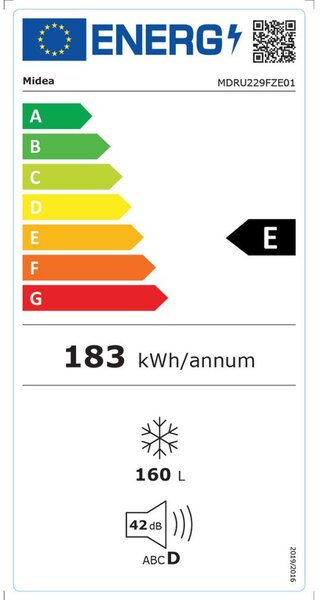 Mraznička Midea MDRU229FZE01 (E)