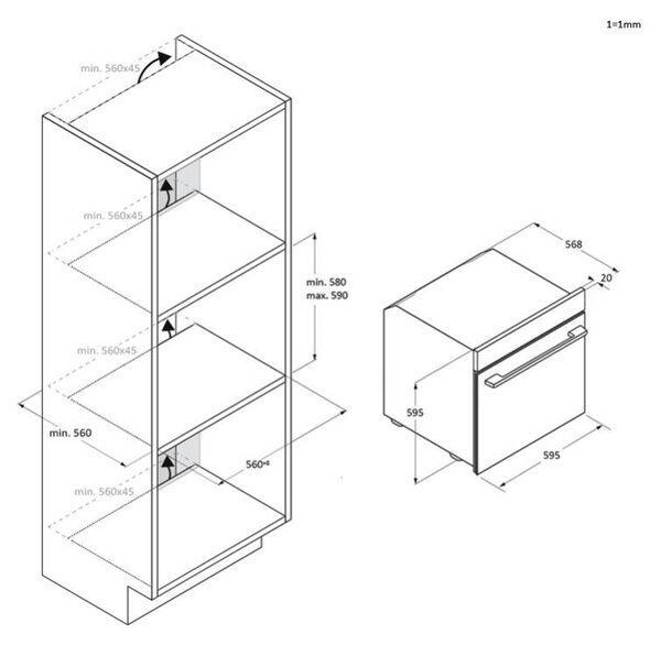 Vestavná trouba HAIER H6 ID46G3HTB ID Series 4 + 5 let záruka po registraci