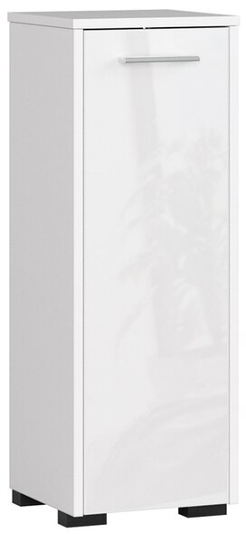 Moderní koupelnová skříňka FAITH30, bílá / bílý lesk