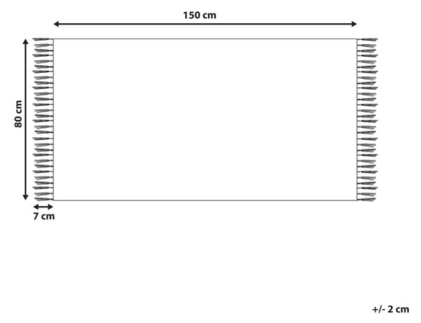 Koberec TARONIK Pestrá 80 x 150 cm Bavlna Kelim