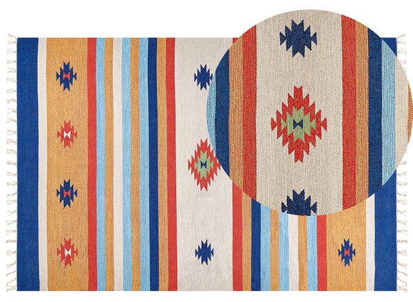 Bavlněný kelimový koberec 200 x 300 cm vícebarevný TARONIK