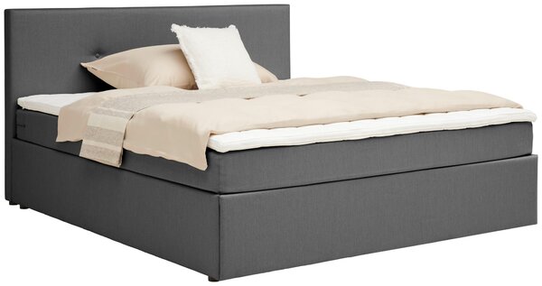 AMERICKÁ POSTEL, 180/200 cm, šedá P & B - Postele boxspring, Online Only