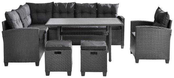 ZAHRADNÍ JÍDELNÍ SET kov, plast, textil Ambia Garden - Online Only zahradní nábytek, Online Only