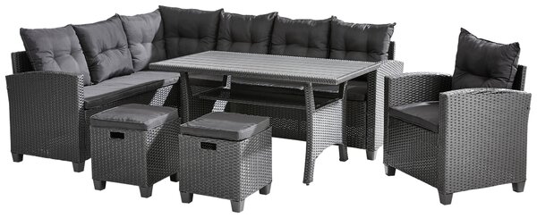ZAHRADNÍ JÍDELNÍ SET kov, plast, textil Ambia Garden - Online Only zahradní nábytek, Online Only