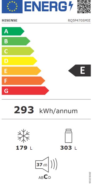 Americká lednice Hisense RQ5P470SMIE + 10 let na invertorový motor