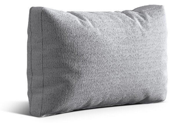 Světle šedý polštář na gauč z textilie bouclé Kemi – Cosmopolitan Design