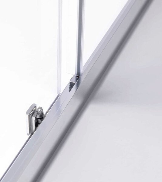 BPS-koupelny Čtvercový sprchový kout KZ102B 90x90 chrom/transparent + vanička RIKO BL černá