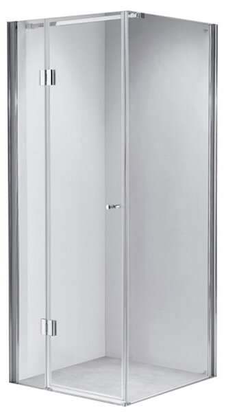 BPS-koupelny Čtvercový sprchový kout KZ1390A 80x80 chrom/transparent + vanička ST02A WH bílá