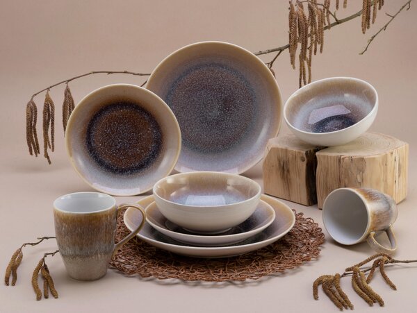 KOMBINOVANÁ SOUPRAVA, 8dílné, kamenina Creatable - Online Only nádobí, Online Only